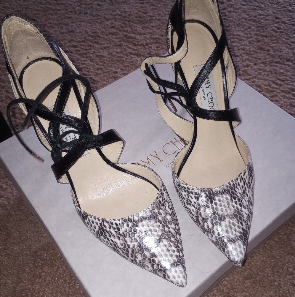 Jimmy Choo Animal print Sling Heels